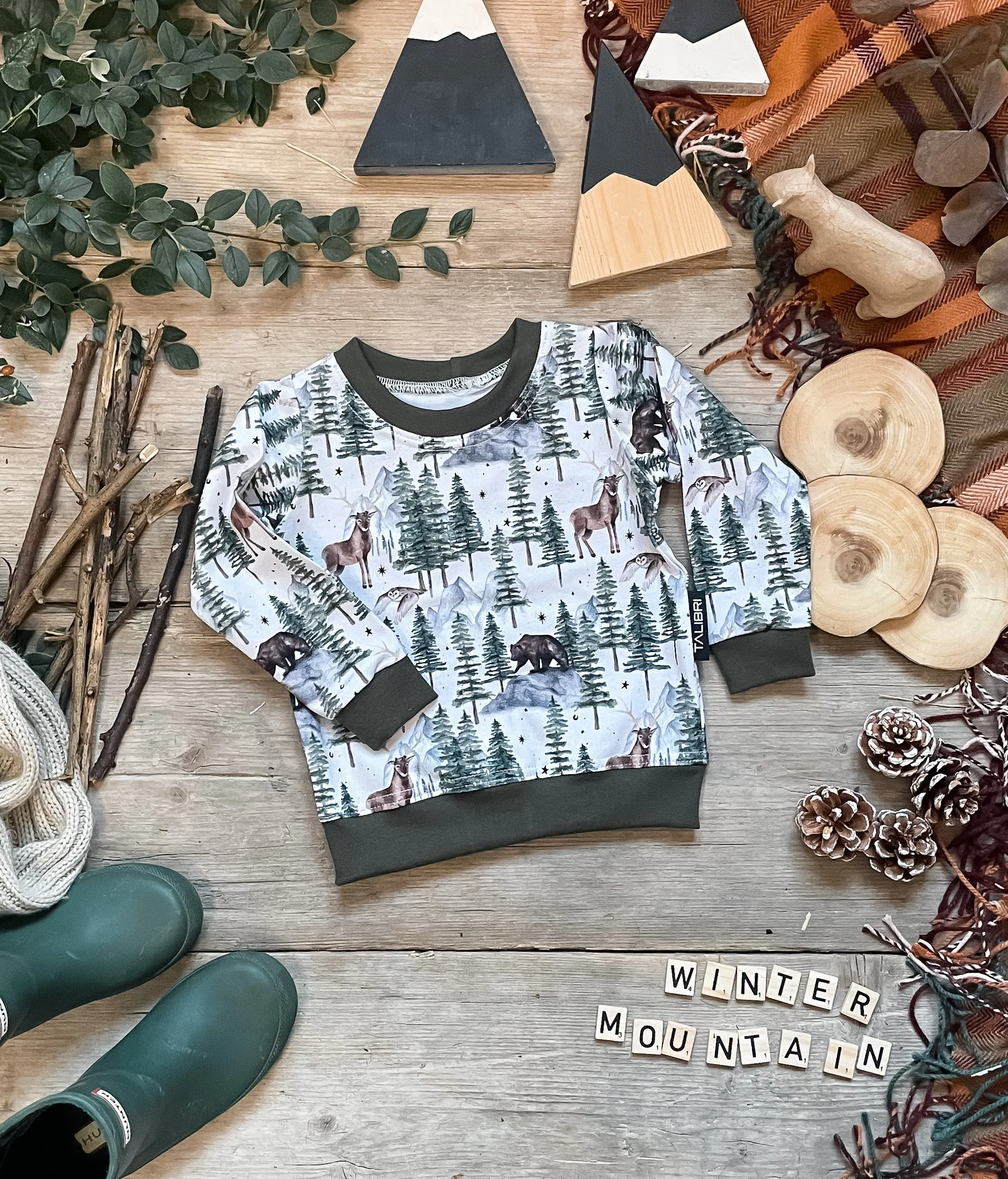 Winter Mountain Sweatshirt 6-9 Months