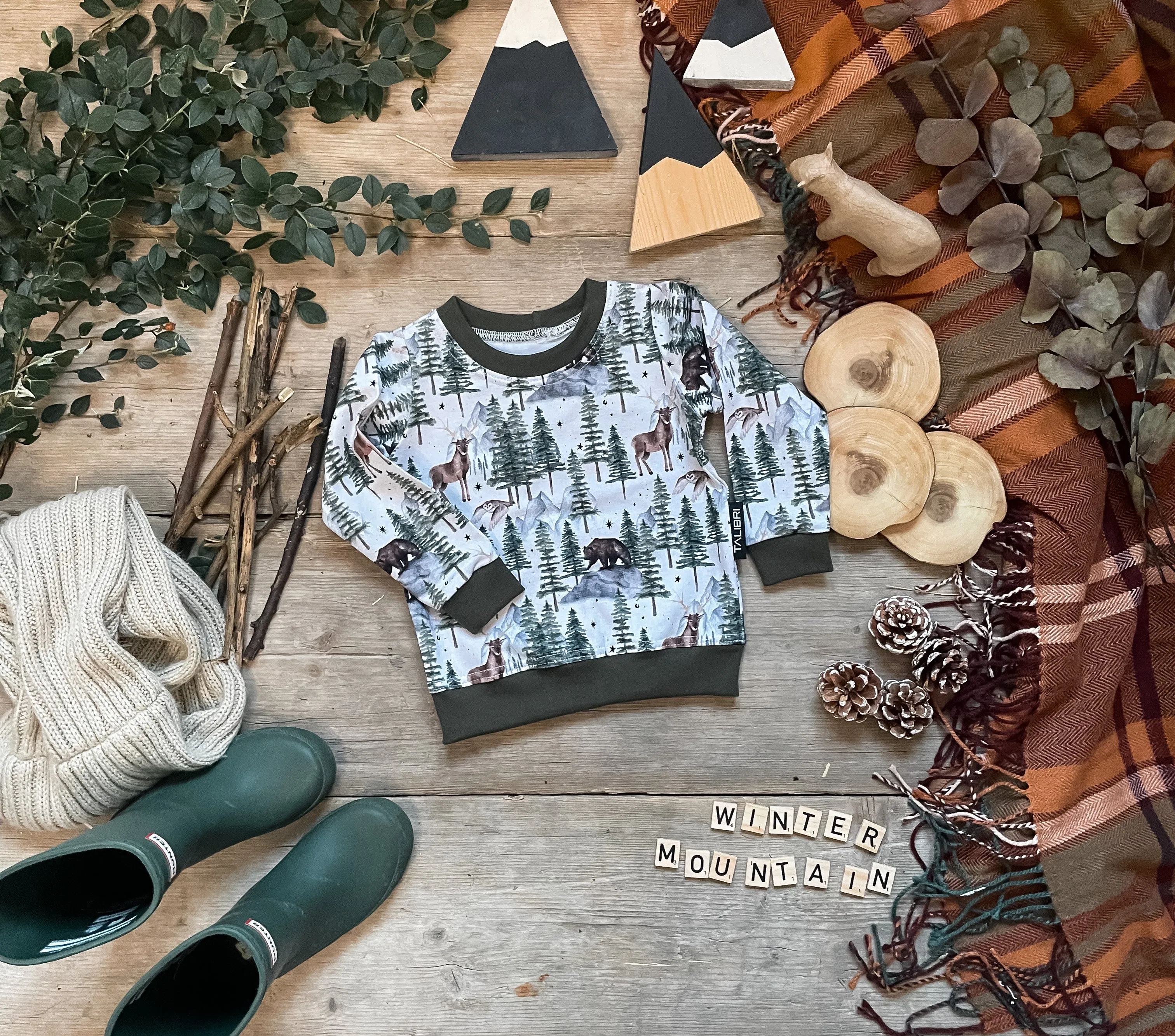 Winter Mountain Sweatshirt 6-9 Months