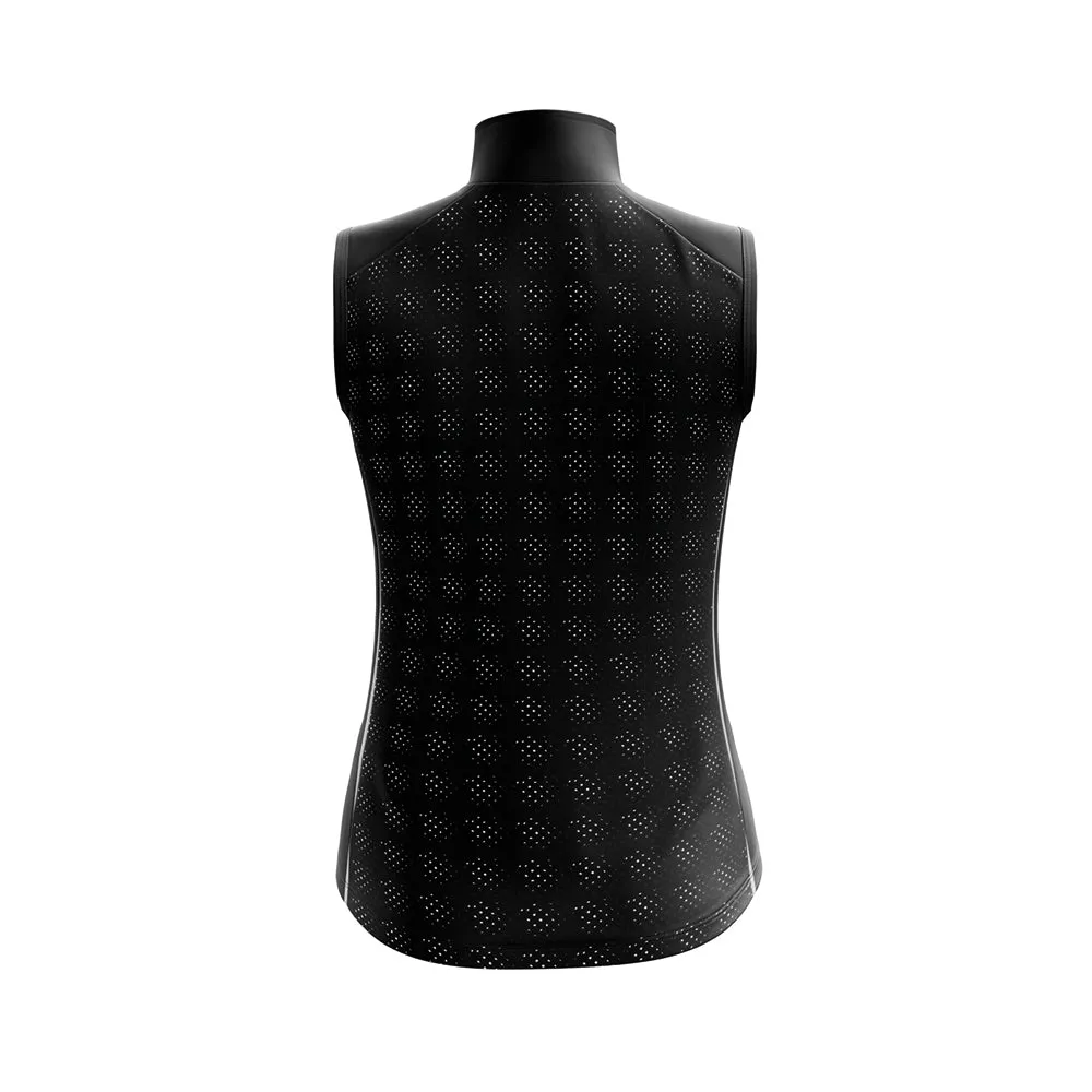 Women's Black Pack Up Cycling Gilet