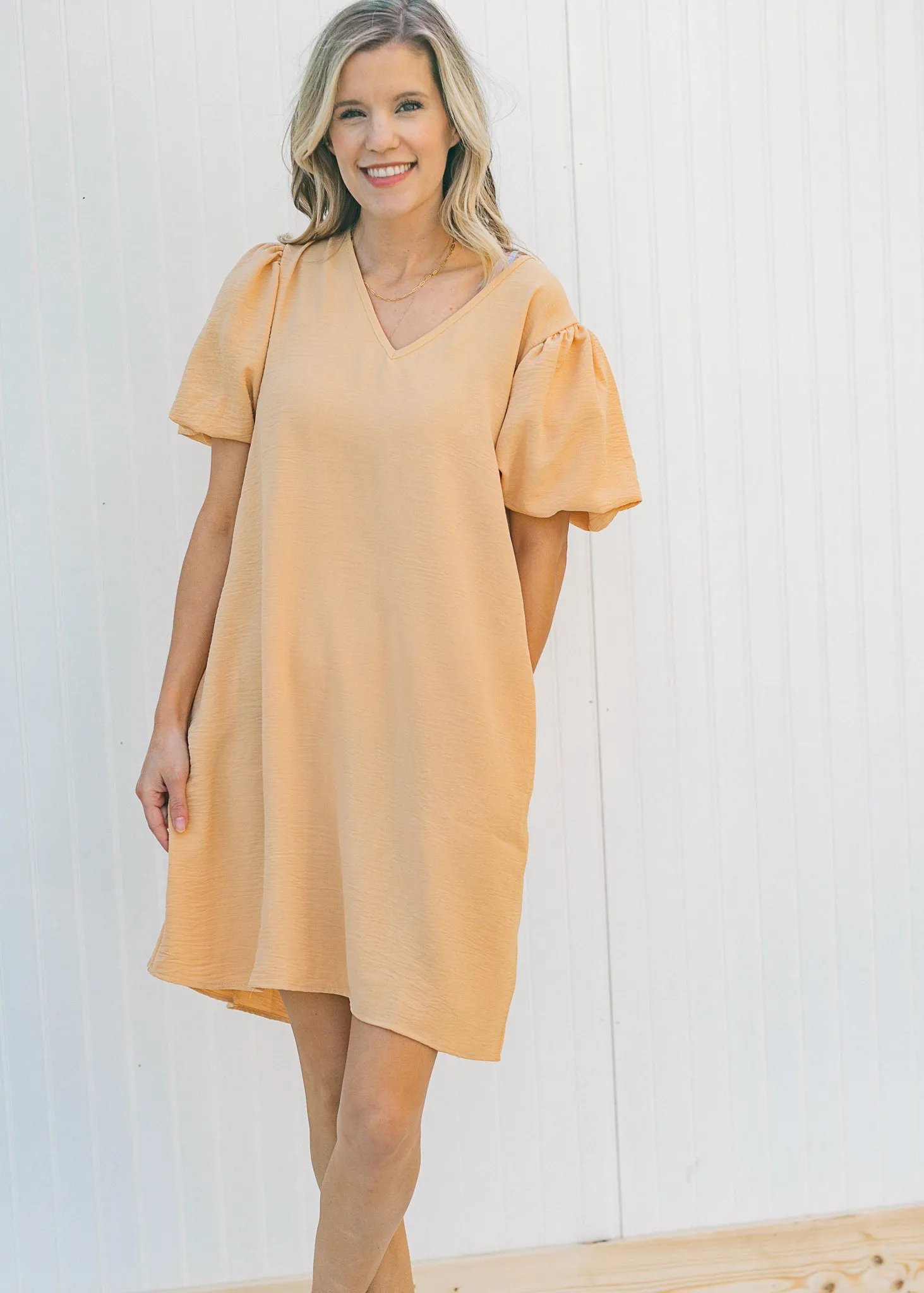 X Sandy Bubble Sleeve Dress