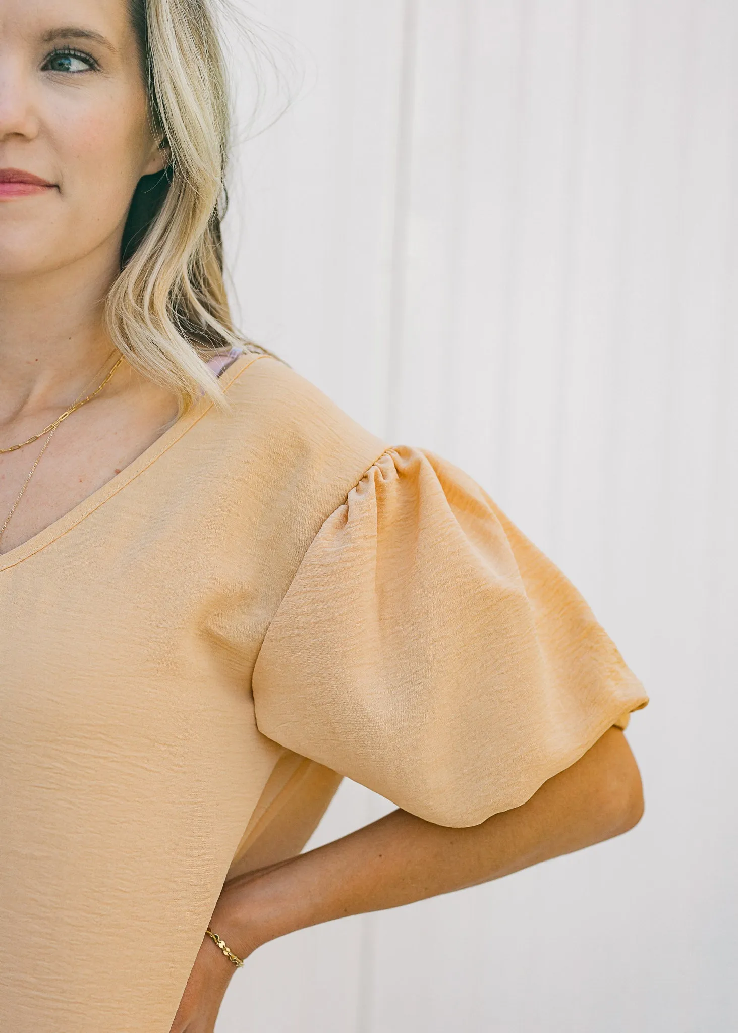 X Sandy Bubble Sleeve Dress
